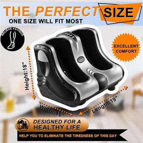 img 2 attached to 🦶✨ Shiatsu Foot Massager Machine with Heat - Relieves Tired Muscles and Plantar, Deep Kneading Massager