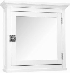 img 4 attached to 🏺 White One Size Teamson Home Madison Bathroom Cabinet with Detachable Design