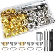 🛠️ bovivanen grommet tool kit: 1/2 inch heavy duty metal eyelets for fabric curtains - complete set logo