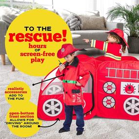 img 2 attached to 🔥 Adorable Firefighter Playhouse for Toddlers: Perfect Outdoor Costume Fun!