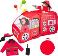 🔥 adorable firefighter playhouse for toddlers: perfect outdoor costume fun! logo