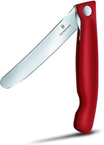 img 4 attached to 🔪 Victorinox Swiss Classic Red Foldable Paring Knife, 4.3 in Straight Edge