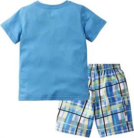 img 2 attached to Gorboig Little Cotton Clothing Monkey 4T Boys' Clothing ~ Clothing Sets