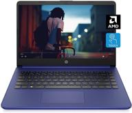 💻 hp 14 laptop - amd 3020e, 4 gb ram, 64 gb emmc - 14-inch hd touchscreen - windows 10 home in s mode - long battery life - microsoft 365 - 2020 model logo