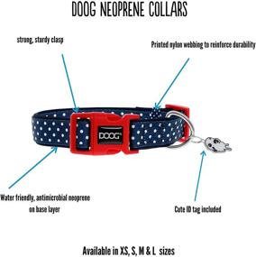 img 1 attached to DOOG - Soft and Breathable Neoprene Padded Adjustable Dog Collar, Perfect for Walking, Running, and Water Activities with XSmall, Small, Medium, and Large Dogs and Puppies in Pools, Lakes, and Beaches