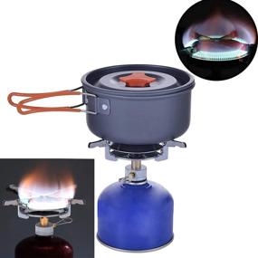 img 3 attached to 🔥 CHENBO Ultralight Outdoor Camping Stove | Foldable Gas Cookout Burner for Backpacking | Cooking Stove for Camping & Backpacking Stoves