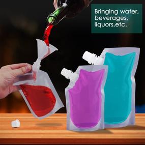 img 1 attached to 💧 Alcoon Plastic Concealable Reusable Drinking: Stay Hydrated in Style!