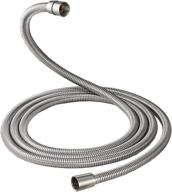 🚿 aquafaucet brushed nickel stainless steel handheld shower hose - extra long 100 inch with brass fittings- flexible and durable replacement logo