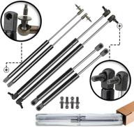 a-premium 6-pc set of rear window lift supports shock struts for jeep grand cherokee wj 1999-2004 sport utility logo