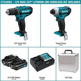 img 3 attached to 🔝 Top-rated Makita CT226RX Lithium Ion Cordless Combo: Unmatched Performance and Portability