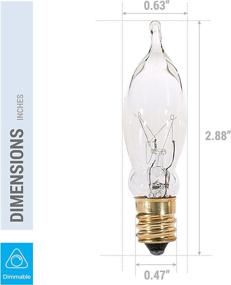 img 1 attached to Candelabra Decorative Dimmable Chandelier Lights Light Bulbs
