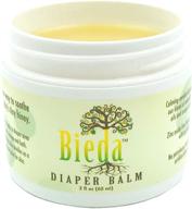 bieda diaper balm: soothing zinc oxide-free diaper cream with natural ingredients for quick & easy relief. glides on effortlessly, leaving no sticky residue. the ultimate solution to soothe and protect your baby's delicate skin! (2 oz.) logo