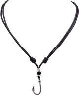 bluerica pendant adjustable black necklace logo