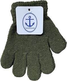 img 1 attached to Красочные тянущиеся варежки для девочек - Аксессуары Yacht Smith для холодной погоды