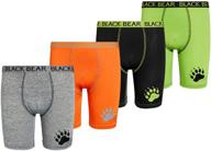 🐻 optimized black bear performance compression boys' active & dry fit clothing logo