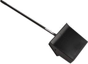 img 3 attached to 🧹 Carlisle Paddles 36141003 Duo-Pan 1-Piece Lobby Dust Pan, Metal Handle, 2.5ft Overall Height, Black