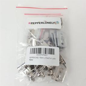 img 1 attached to 🔒 10 Sets of Silver Tone Handbag Suitcase Purse Twist Turn Locks by PEPPERLONELY Brand