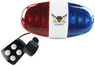 🚲 oumers kids bike police sound light electronic horn bike led light - perfect christmas birthday gift new year present for children (batteries not included) logo