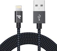 🔌 high-quality iphone charger: rampow certified braided - fast and reliable charging! логотип