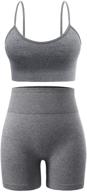 seamless workout outfits adjustable a0010m black women's clothing logo