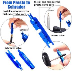 img 1 attached to ODIER Tubeless Tire Sealant Injector with Schrader Presta Valve Core Removal Tool - Compatible with Stans No Tubes Sealant and Various Brands of Sealants