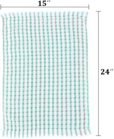 img 2 attached to 🧺 YNERHAI Kitchen Dish Towels: 100% Cotton Dishcloths for Kitchen Décor - Multi Color (6 Pack)