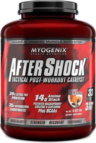 img 4 attached to 🏋️ Myogenix Aftershock Tactical Post Workout: Unlimited Muscle Growth with Anabolic Whey Protein, Mass Building Carbohydrates, Amino Stack, Creatine, Glutamine+BCAAs, Orange Avalanche - 5.82 LBS