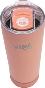 img 2 attached to 🔊 Vibe Speaker Tumbler: 18oz Stainless Steel Tumbler with Bluetooth Speaker - 8 Hours Playback, IPX67 Water Resistant - Perfect for Beach, Camping, Golf