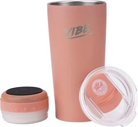 img 1 attached to 🔊 Vibe Speaker Tumbler: 18oz Stainless Steel Tumbler with Bluetooth Speaker - 8 Hours Playback, IPX67 Water Resistant - Perfect for Beach, Camping, Golf