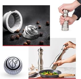 img 3 attached to 🌶️ Peugeot Paris Chef u'Select Stainless Steel 18cm - 7" Pepper Mill: Premium Quality Spice Grinder for Gourmet Cooking