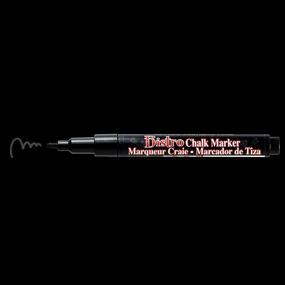 img 2 attached to 🖊️ Uchida Of America Extra Fine Tip Black Bistro Chalk Markers - 482-C-1