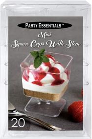 img 1 attached to 🍽️ Clear Mini Plastic Appetizer/Dessert Cups - Party Essentials Miniware