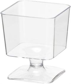 img 4 attached to 🍽️ Clear Mini Plastic Appetizer/Dessert Cups - Party Essentials Miniware