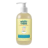 🌿 dr. eddie's happy cappy daily shampoo & body wash for children, soothes dry, itchy, sensitive, eczema prone skin, dermatologist tested, fragrance-free, dye-free, 8 oz logo