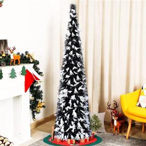 img 4 attached to YuQi Artificial Christmas Collapsible Apartments