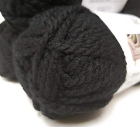 img 2 attached to 🧶 Loops and Threads Yarn Charisma - Black 3.5 ounces: Premium Quality Ball for Crafting