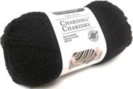 🧶 пряжа loops and threads charisma - black 3.5 унции: премиум-качество клубка для рукоделия логотип