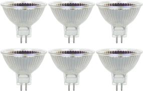 img 4 attached to 🌞 Sunlite 40705-SU Halogen MR16 Mini Reflector Flood Light Bulb, EXN, 50W, 800 Lumens, GU5.3 Base 2 Pin, 38° Beam Angle, Dimmable, 100 CRI, 12V, 3200K Warm White, Pack of 6