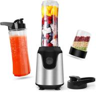 🥤 powerful personal blender for countertop smoothies and shakes – small vegetable food blender, professional smoothie maker for fruit and milkshakes – includes 2x600ml portable travel juice cups, one grind bottle & kitchen логотип