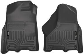 img 4 attached to Husky Liners 18001 Weatherbeater Передние коврики для пола - Подходят для Dodge Ram 1500 Crew Cab 2009-2018 гг., Dodge Ram 2500/3500 Crew Cab 2010-2018 гг., Dodge Ram 1500 Classic Crew Cab 2019 г. - Черные.