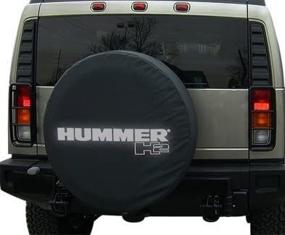 img 1 attached to 🚙 Authentic Boomerang Non-Reflective Soft Tire Cover for 2002-2004 Hummer H2 - Genuine GM Licensed