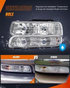 img 1 attached to 🔆 Обновленные фары Nilight для Silverado 1999-2002, фары для Suburban 2000-2006, хромированные фары для Tahoe 2001-2006.