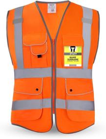 img 4 attached to HPHST Multi Pocket Reflective Visibility Construction PPE for Occupational Health & Safety