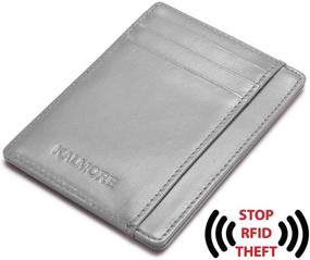 img 2 attached to Credit Genuine Leather Minimalist Blocking Men's Accessories for Wallets, Card Cases & Money Organizers