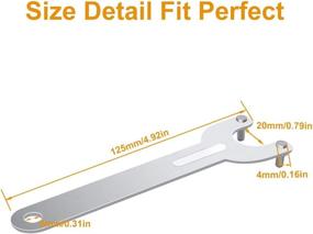 img 1 attached to 5/8-11 Flange Angle Wrench Spanner Metal Outer Inner Lock Nut Kit for Dewalt Milwaukee Makita Bosch Black & Decker Ryobi 193465-4