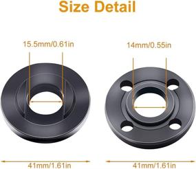 img 2 attached to 5/8-11 Flange Angle Wrench Spanner Metal Outer Inner Lock Nut Kit for Dewalt Milwaukee Makita Bosch Black & Decker Ryobi 193465-4