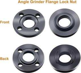 img 3 attached to 5/8-11 Flange Angle Wrench Spanner Metal Outer Inner Lock Nut Kit for Dewalt Milwaukee Makita Bosch Black & Decker Ryobi 193465-4