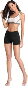img 1 attached to 🩳 CADMUS Women's High Waist Stretch Athletic Workout Shorts - 5"/2" Length with Convenient Pocket