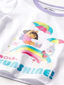 img 3 attached to 👕 Dora Explorer Lavender Toddler T Shirt: Girls' Clothing for Tops, Tees & Blouses