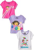 👕 dora explorer lavender toddler t shirt: girls' clothing for tops, tees & blouses logo